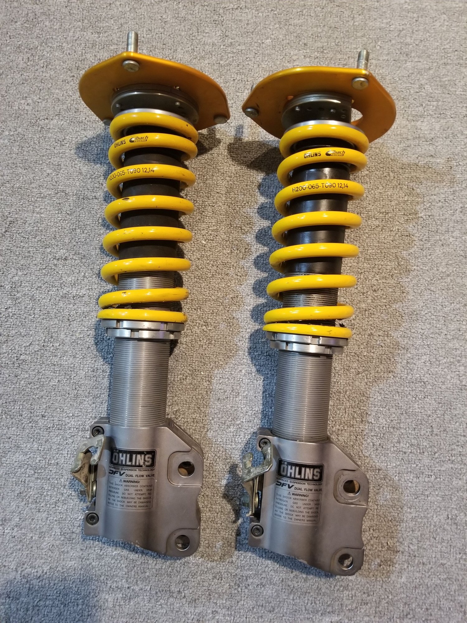 Steering/Suspension - Set of Ohlins DFV coilovers for Evo - Used - 2003 to 2005 Mitsubishi Lancer Evolution - Regina, SK S4R, Canada