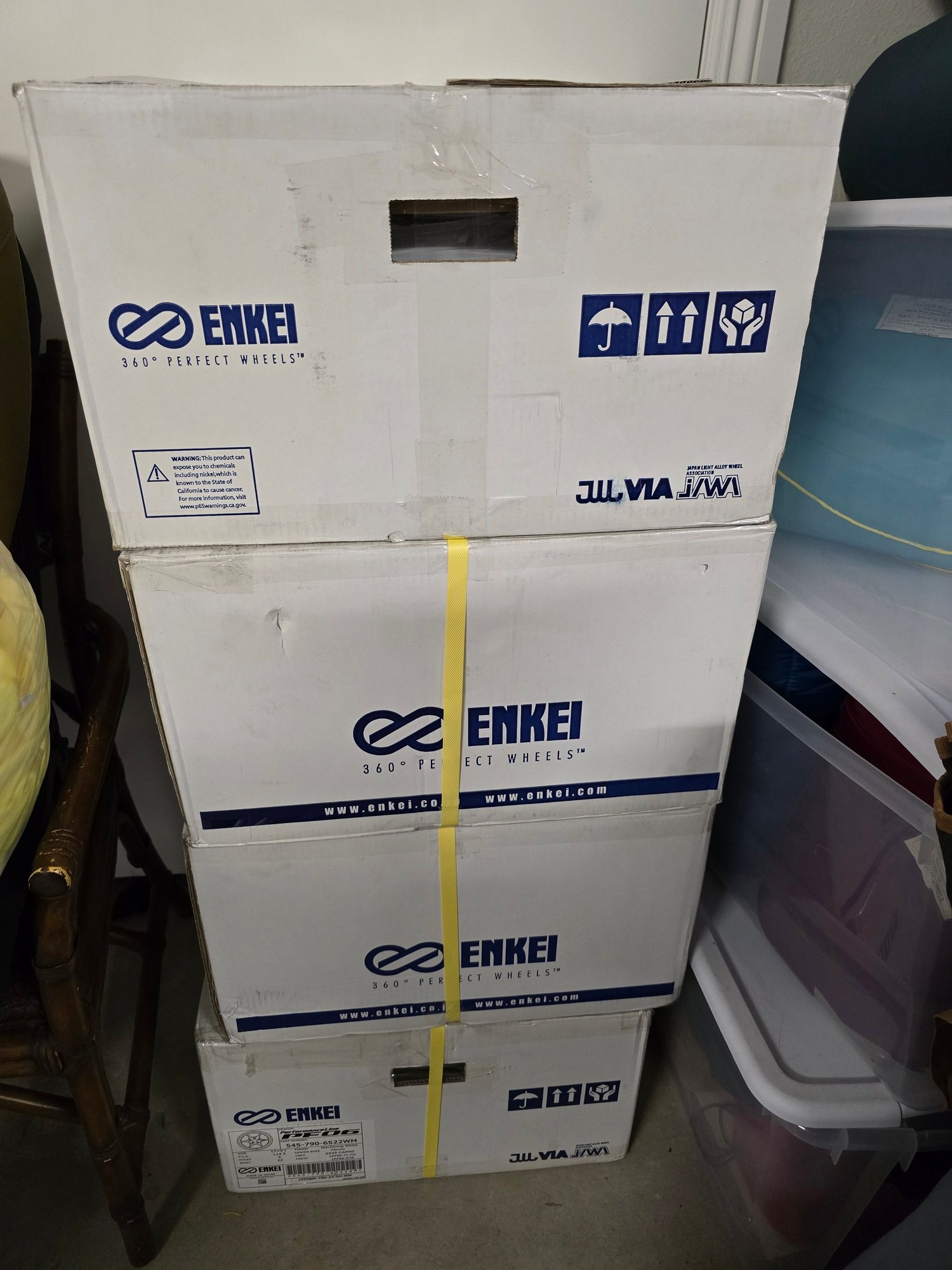 Wheels and Tires/Axles - New Enkei Japan PF06 17x9 +22 machined white - New - All Years  All Models - Burlingame, CA 94010, United States