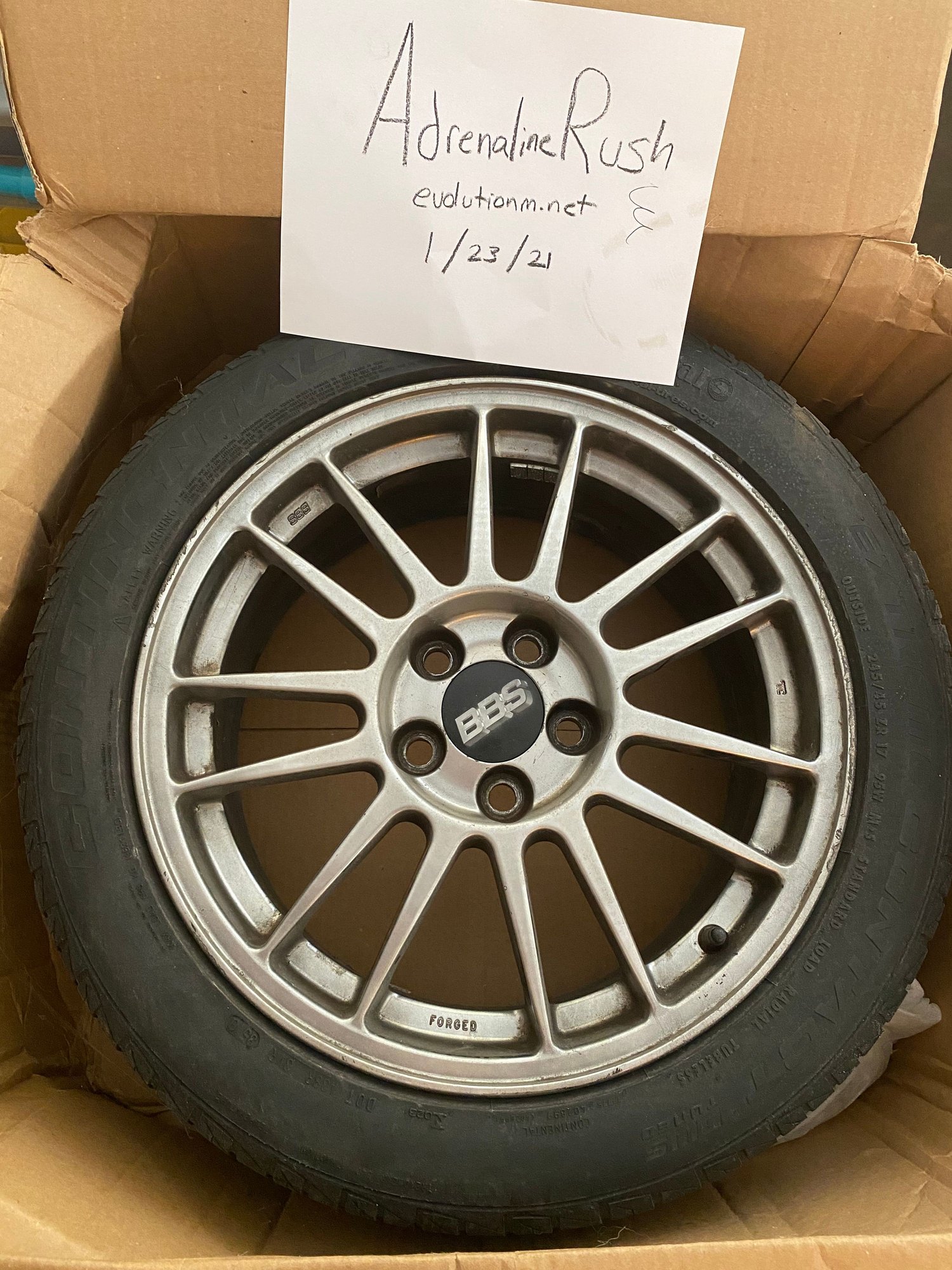 2003 Mitsubishi Lancer Evolution - Evo IX BBS (one wheel chipped) - Wheels and Tires/Axles - $750 - St Louis, MO 63044, United States