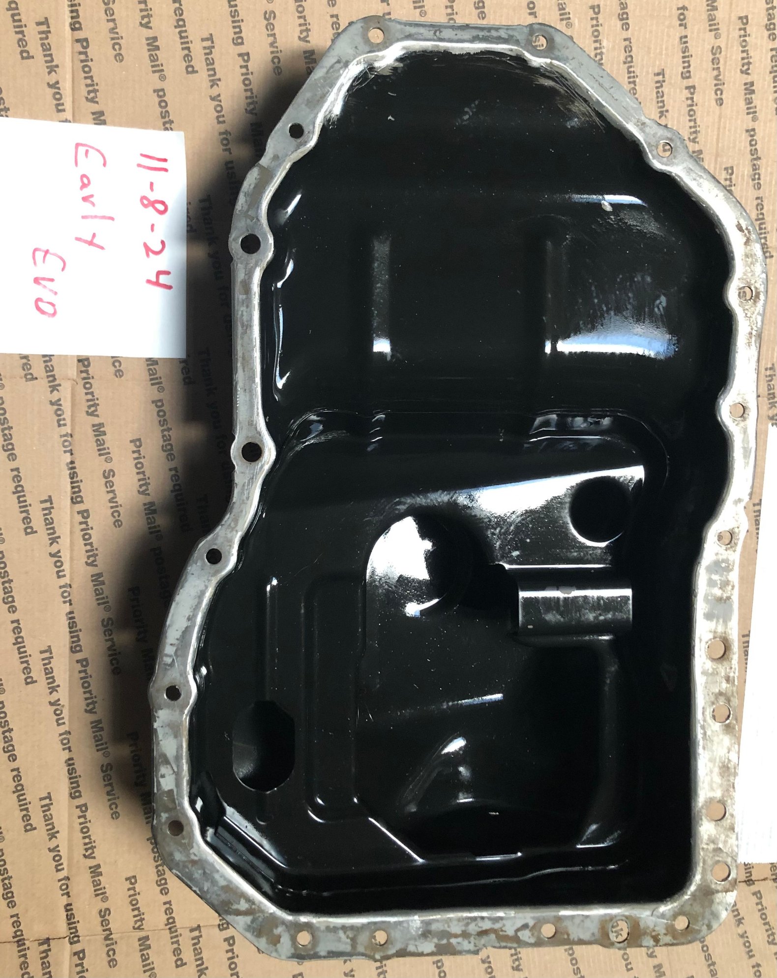 Engine - Internals - Evo X oil pan - Used - 2009 to 2015 Mitsubishi Lancer Evolution - Henderson, NV 89052, United States