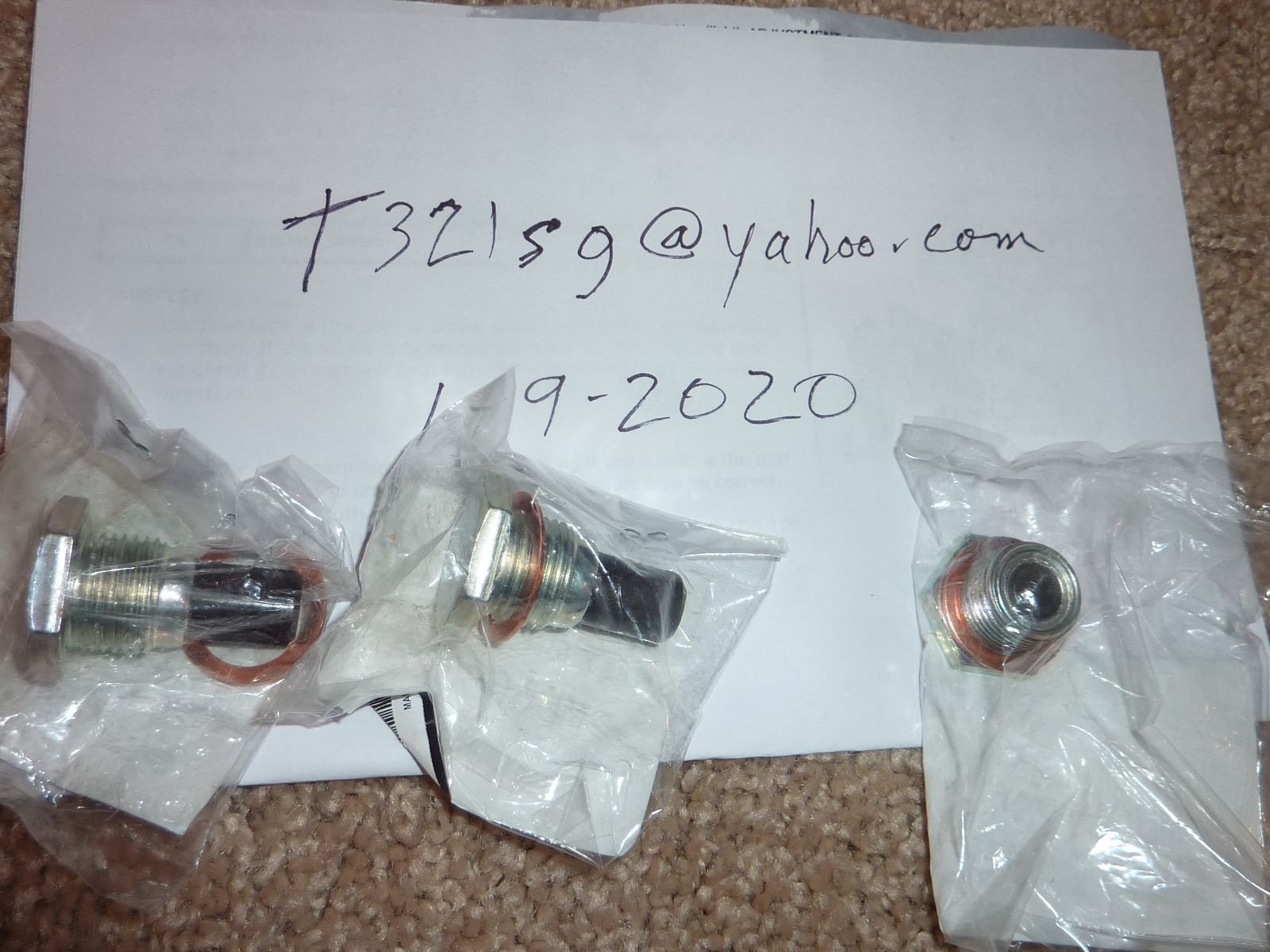 Drivetrain - OEM magnetic drain plugs for transmission, differential and transfer case - New - 1996 to 2016 Mitsubishi Lancer Evolution - Louisville, KY 40291, United States