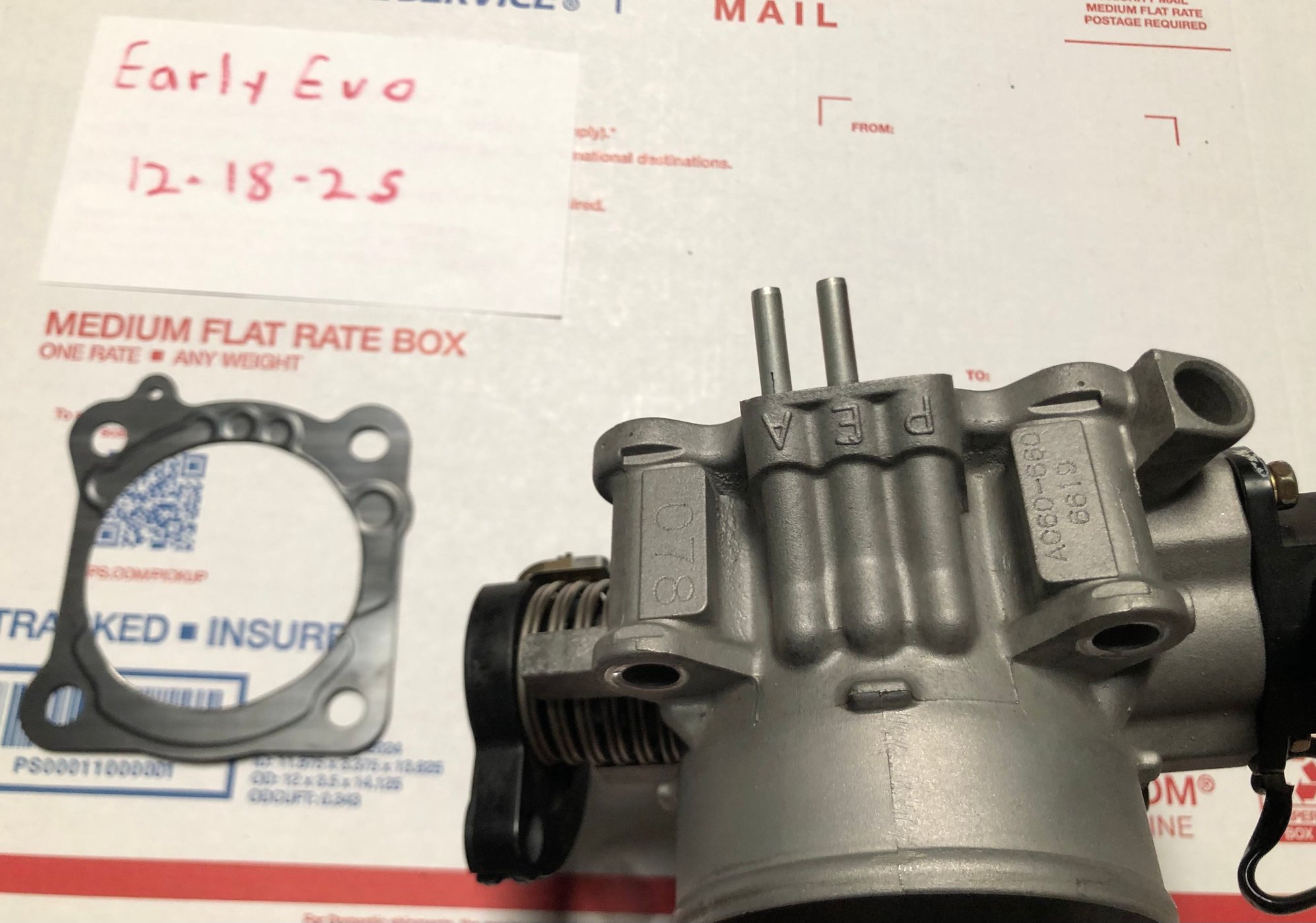 Engine - Intake/Fuel - BR 65mm stock frame Throttlebody - Used - 2003 to 2006 Mitsubishi Lancer Evolution - Henderson, NV 89052, United States