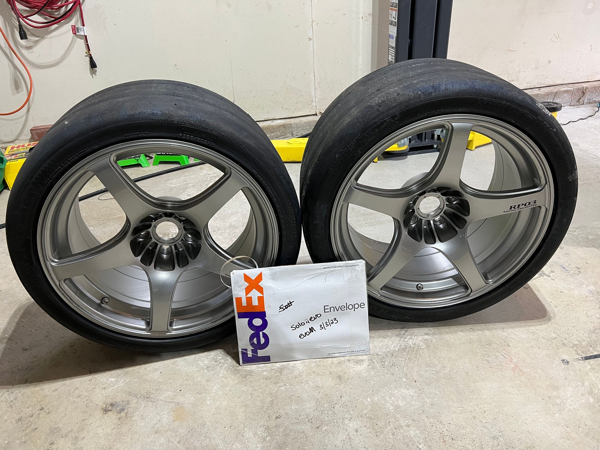 Wheels and Tires/Axles - Enkei RP03 18x10 +22 with Hoosier A6 285/30/18 qty 2 - Used - 2003 to 2006 Mitsubishi Lancer Evolution - Canton, CT 06019, United States
