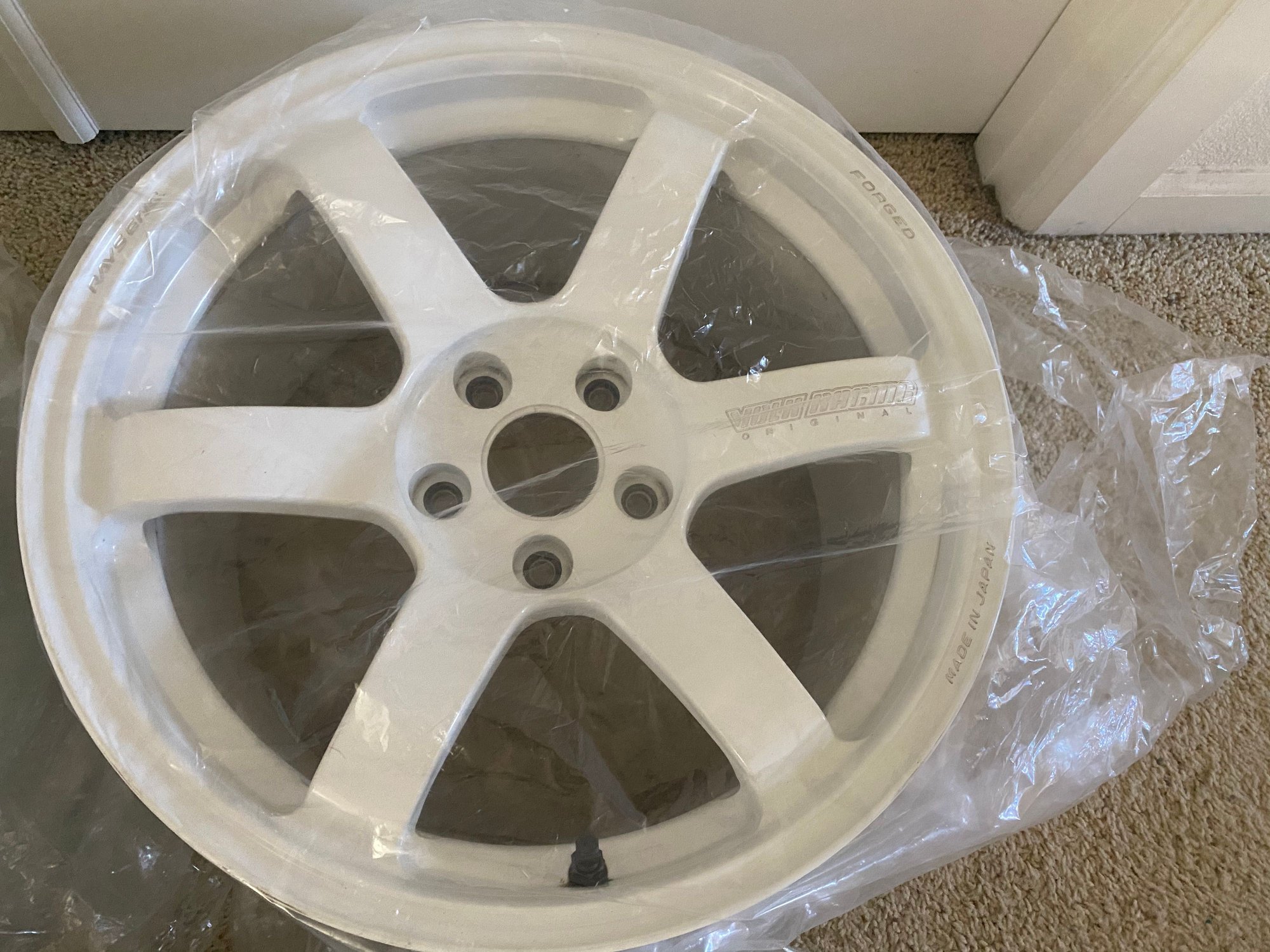 Wheels and Tires/Axles - TE37 Saga Dash white - Used - 2002 to 2021 Mitsubishi All Models - Portland, OR 97236, United States