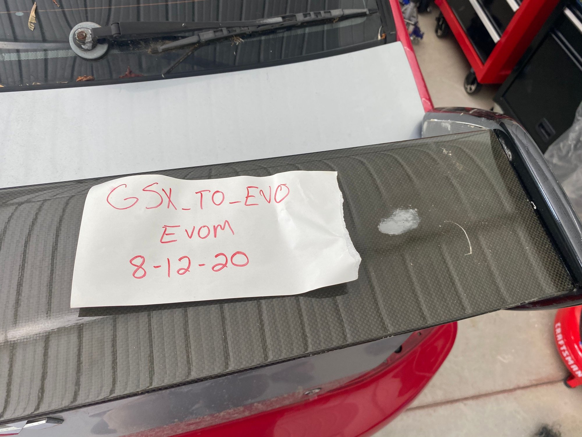 Exterior Body Parts - Evo 8 Spoiler - Used - 2003 to 2005 Mitsubishi Lancer Evolution - Knoxville, TN TN, United States