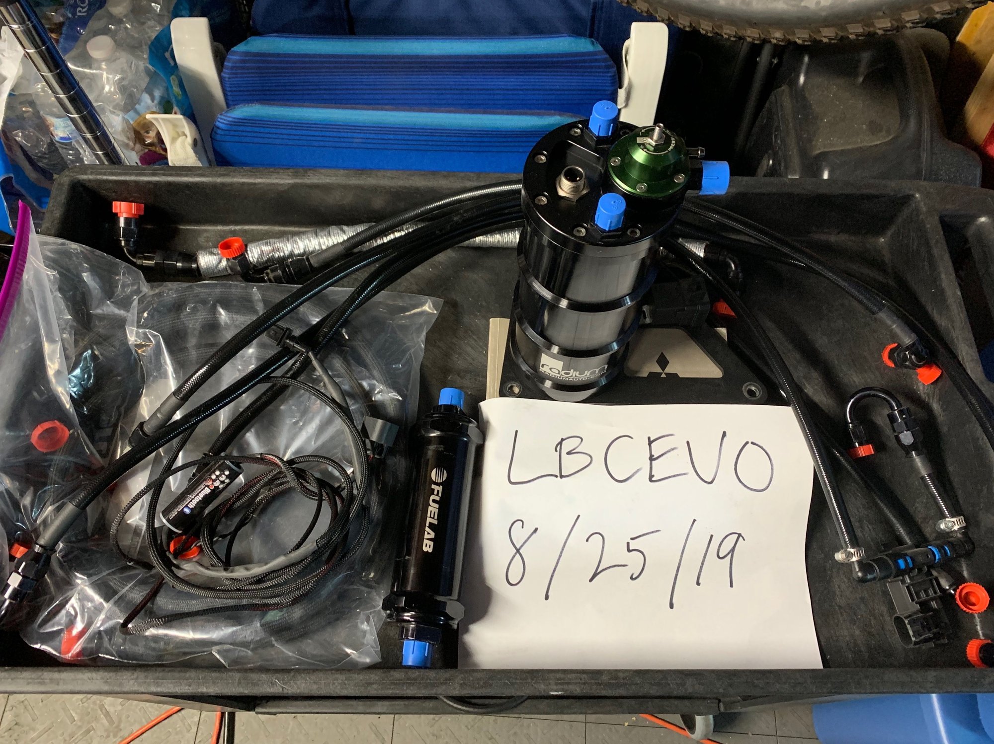 Engine - Intake/Fuel - Radium Surge Tank, FlexFuel Kit and -8AN Fuel System - Used - 2008 to 2015 Mitsubishi Lancer Evolution - Los Angeles, CA 91423, United States