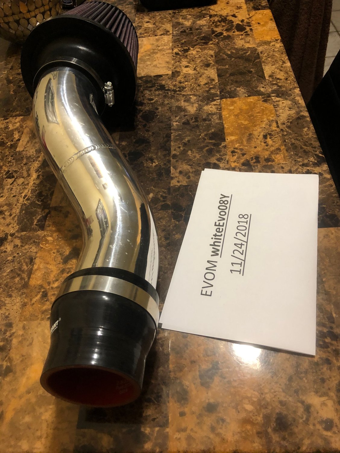 Engine - Intake/Fuel - STM Intake Kit - 3" Aluminum SD (No MAF) with K&N Filter - Evo 8/9 - New - Windsor, ON N8S3M4, Canada