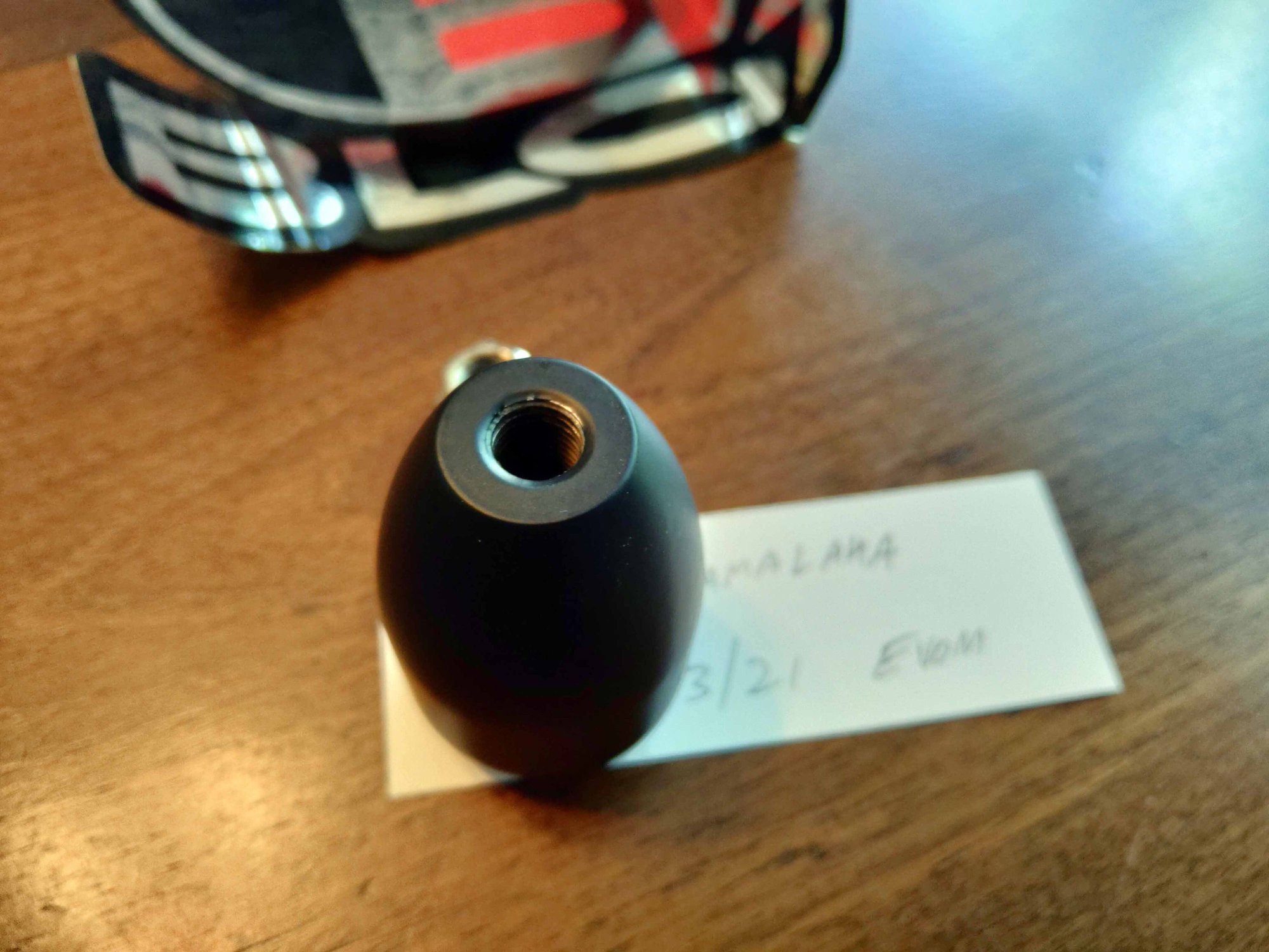 custom BLOX weighted shift knob 10 x 1.25mm powder coated black