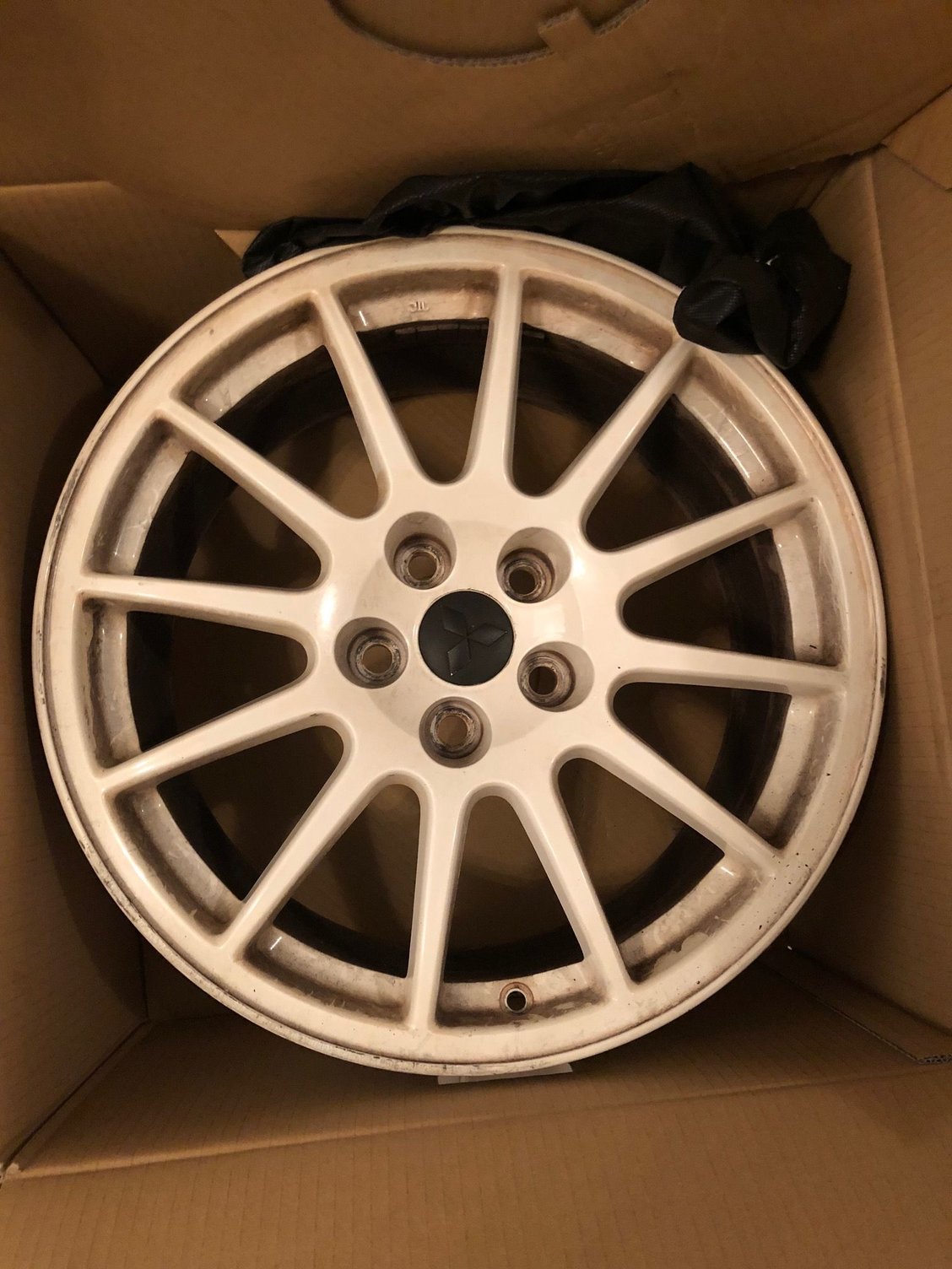 Wheels and Tires/Axles - Evo X Wheels Powdercoated White + Garageline Wheel Spacers - Used - Ashburn, VA 20147, United States