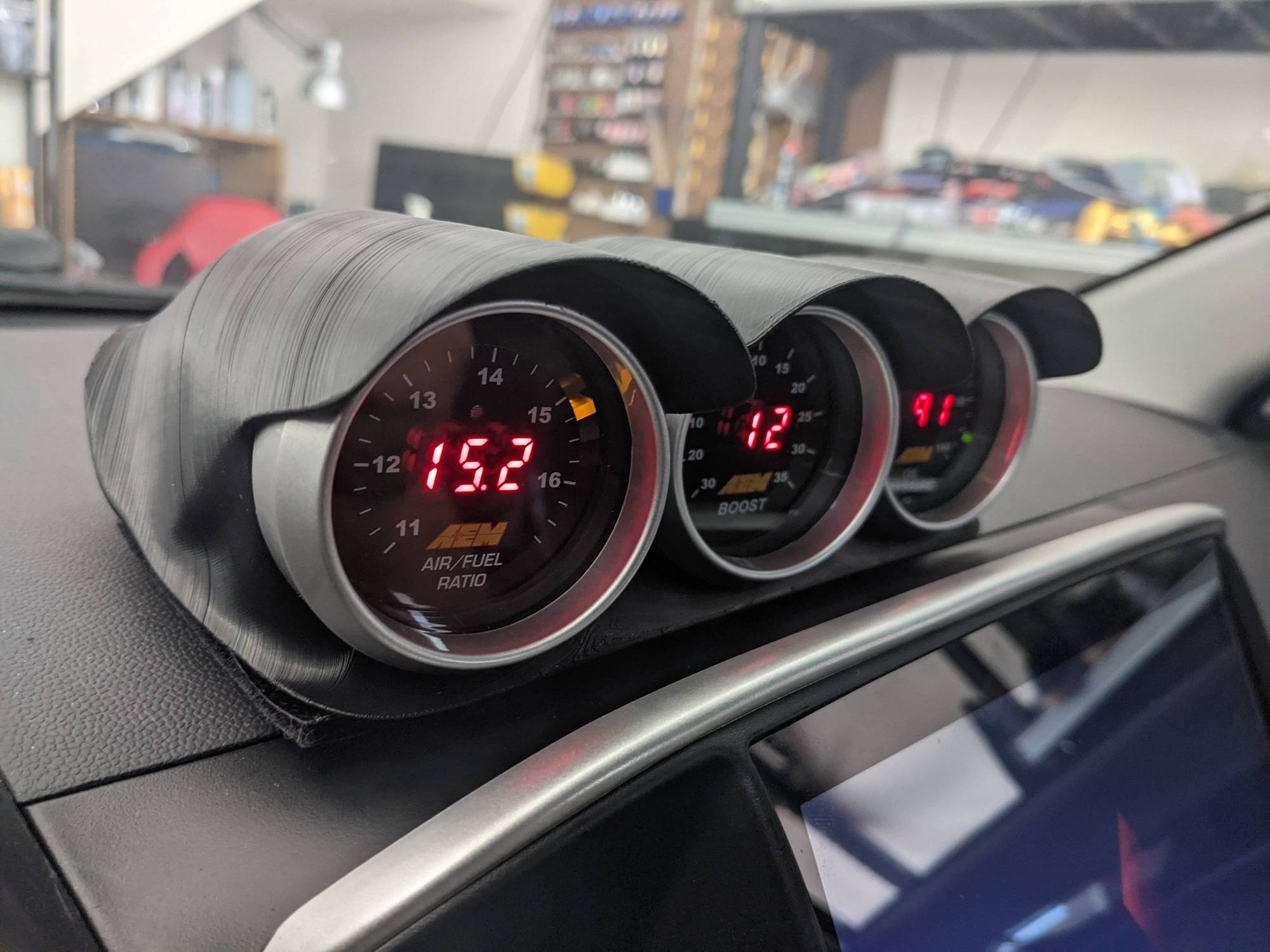 3D printed Gauge Pods EvolutionM Mitsubishi Lancer and Lancer