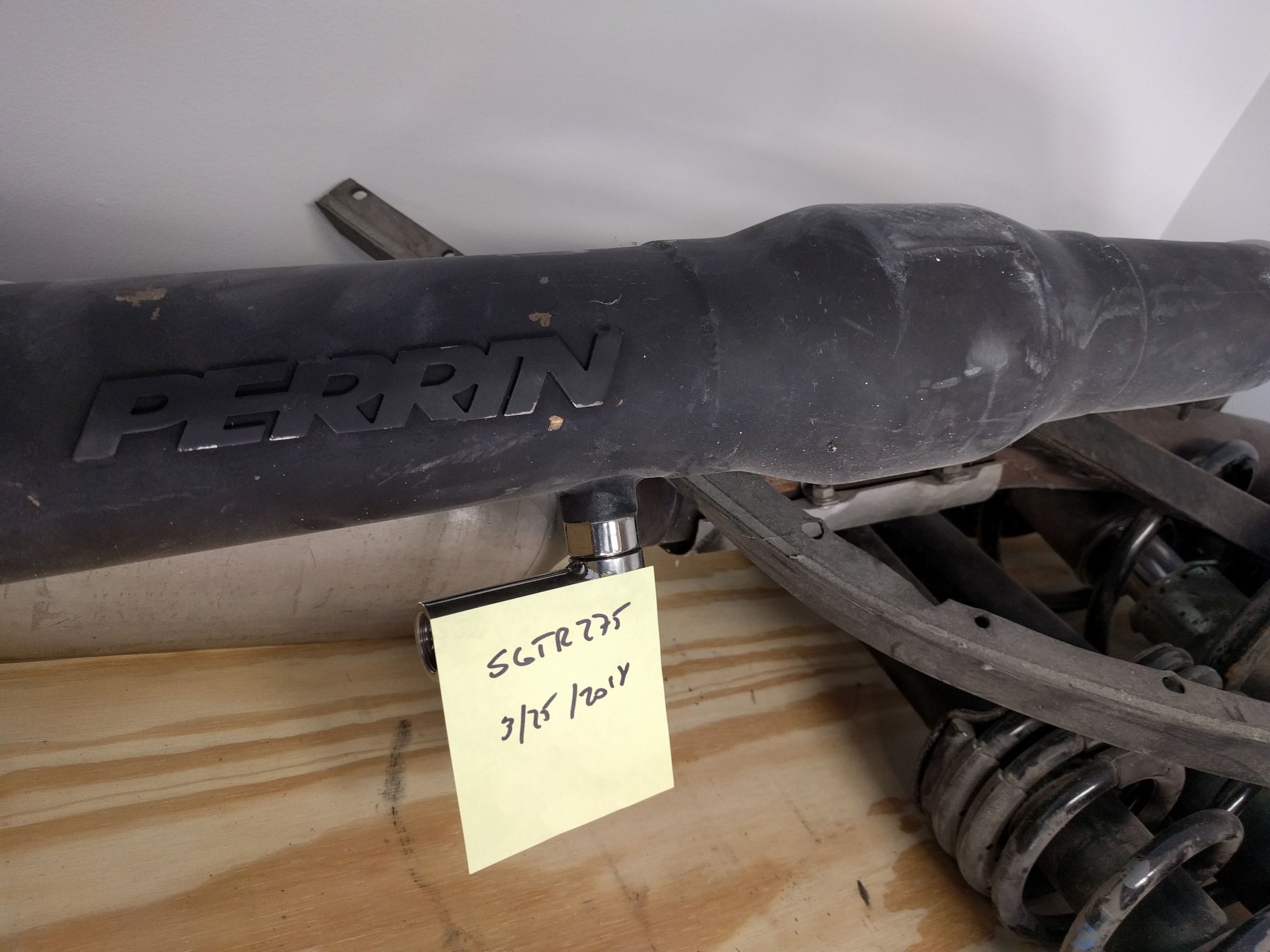 Engine - Exhaust - [WI] Perrin Catted Downpipe - Used - 2008 to 2015 Mitsubishi Lancer Evolution - Madison, WI 53726, United States