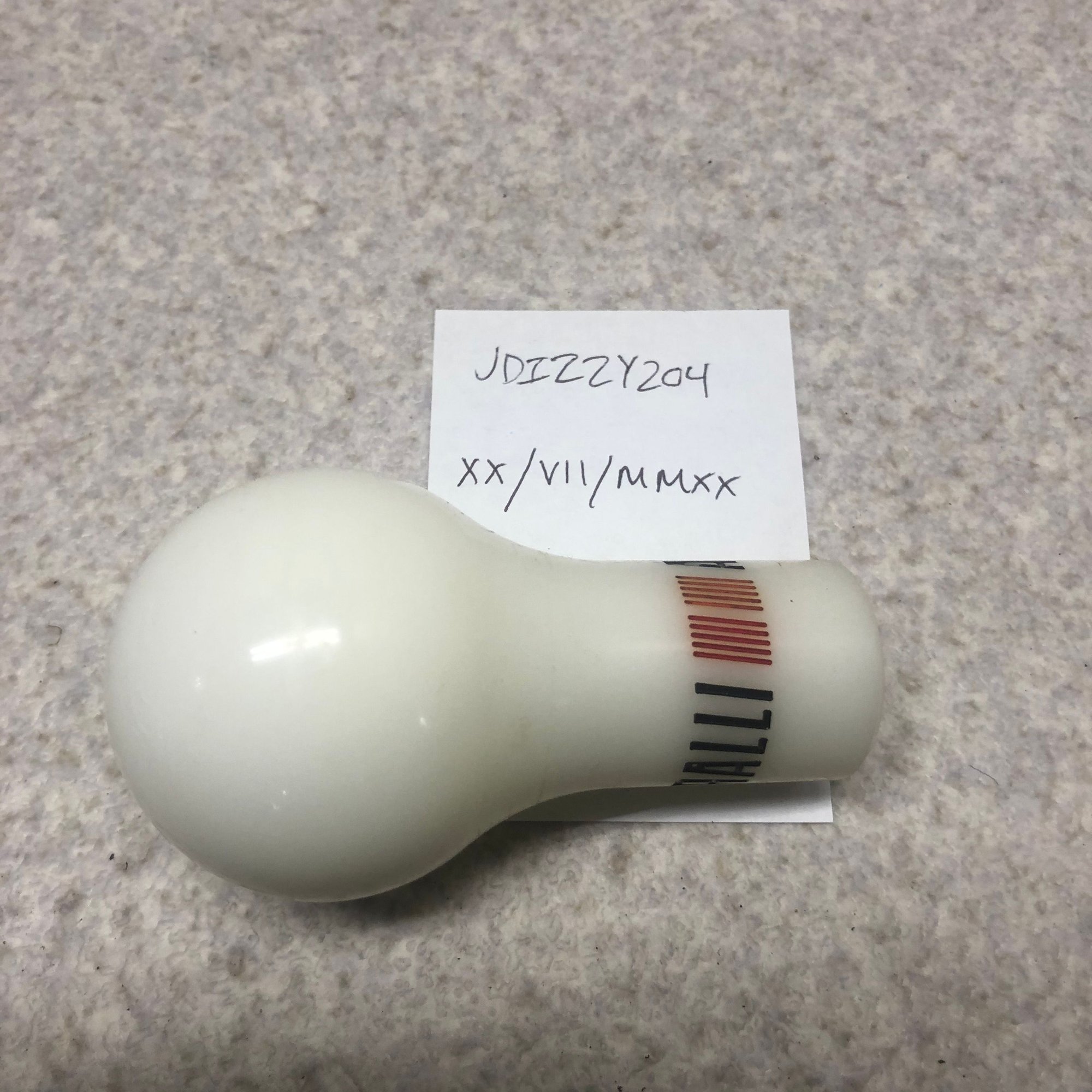 Interior/Upholstery - Authentic Ralliart Duracon Shift Knob - Used - Tokyo, Japan
