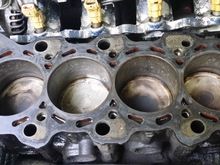 This is after a thorough cleaning and removal of dirt grease and grime guys inside the piston wells and ontop the gasket area