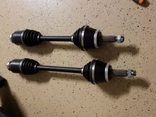 Driver side is the shorter axle.  Same fix done on both sides