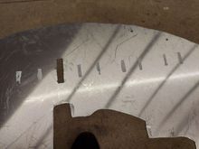 here are the paint marks that the brackets made, so i can tack weld them in spots and check the fit