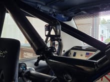 View from the driver's seat and towards the rear C pillar.