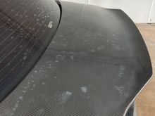 This is the “fading” even though it could not have been exposed to sunlight due to the move blanket being placed on top.