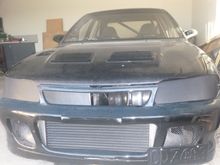 Sneak peak of the Borg Warner S371 turbo with race cover. Coupled with Turbosmart 50mm Pro Gate.