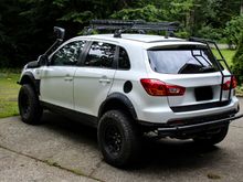 Rear picture of ladder installed