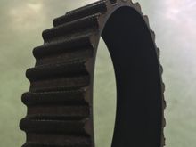 The old timing belt's condition. It was not too bad at all.