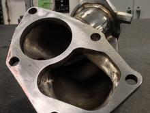 Be sure not to grain the surface all in one direction.