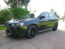 Mitsubishi Lancer Ralliart Sportback 2010 with Tenzo Racing Cuzco 18 x 8"wheels and Pirelli Cinturato P1 235/40 R18 95W tyres