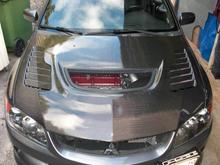 VIS painted Tracer carbon hood.