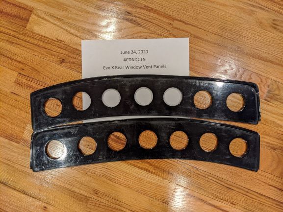Exterior Body Parts - Rear Window Vent Panels - $75 - Used - 2008 to 2018 Mitsubishi Lancer Evolution - Kinnelon, NJ 07405, United States