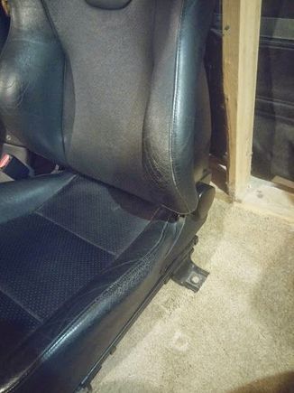 This is the wear on the driver's seat