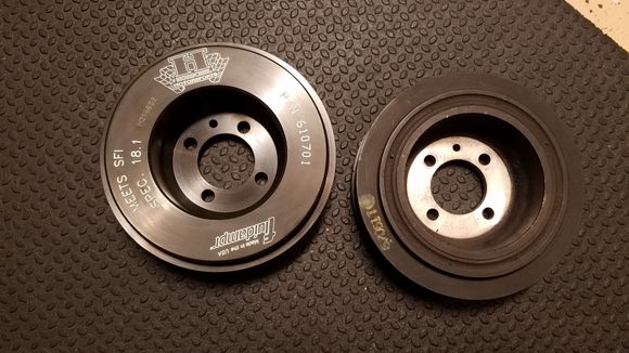 Fluidampr pulley vs oem crank pulley