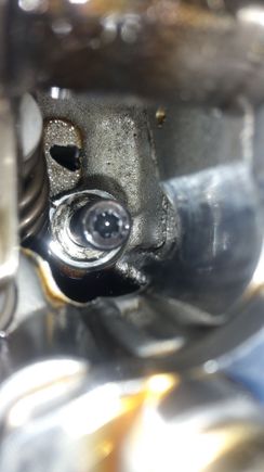 ARP just about fills up the hole/oil passage.