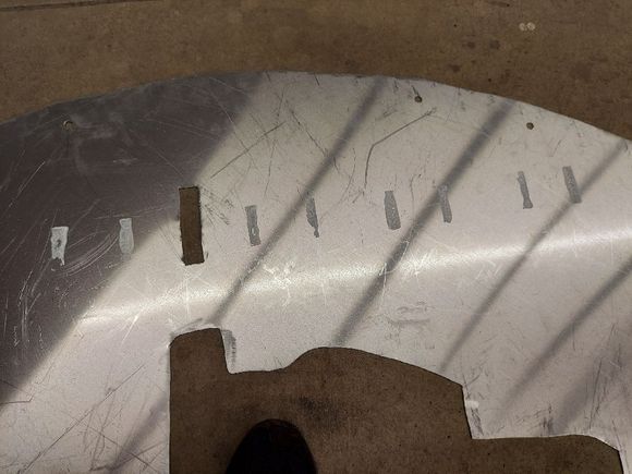 here are the paint marks that the brackets made, so i can tack weld them in spots and check the fit
