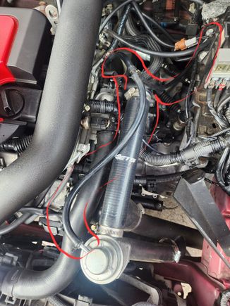 Hose coming from bpv 