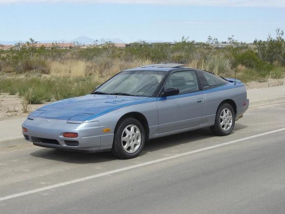 First picture of the S13 after the elk damage was repaired