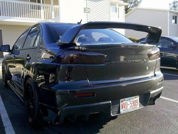 Blacked out tail lights