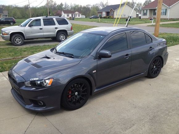 Removed the plasti dip from my side skirts and removed the wing.. lookin better