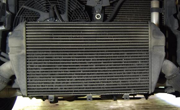 Crash beam removed. Stock intercooler.