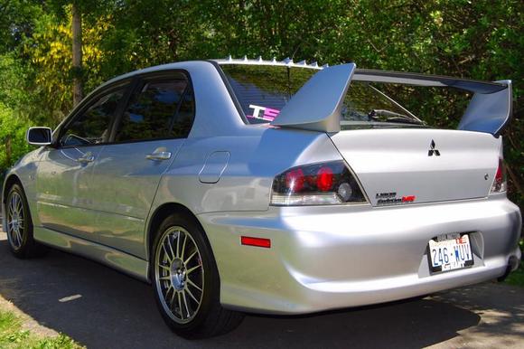 Detailed car with new sticker