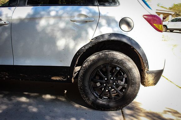 rear flares cut around door