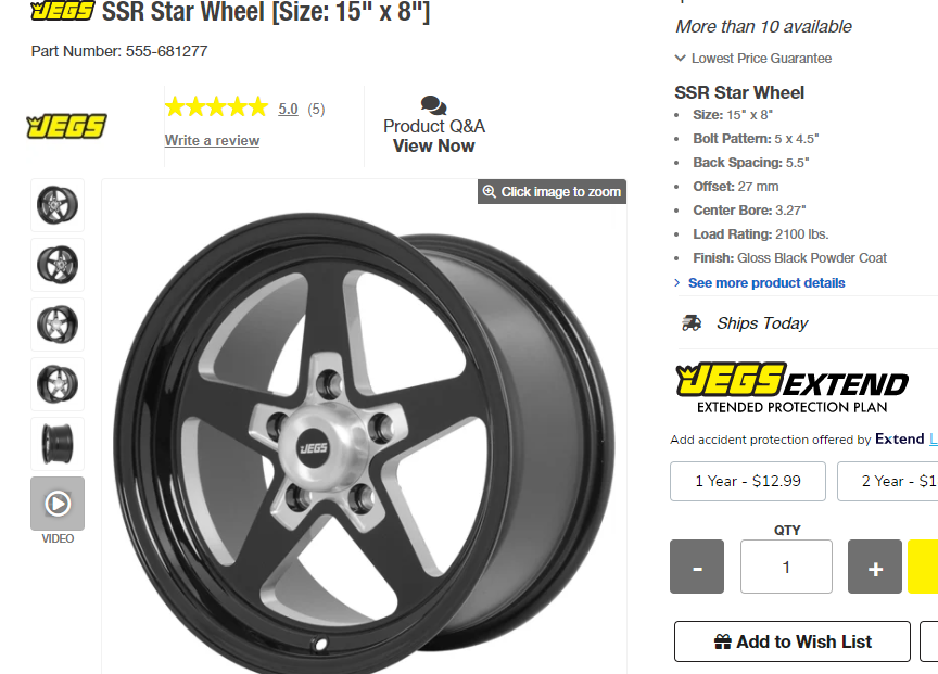 Jegs SSR Star Wheel on Evo 8 EvolutionM Mitsubishi Lancer and Lancer Evolution Community