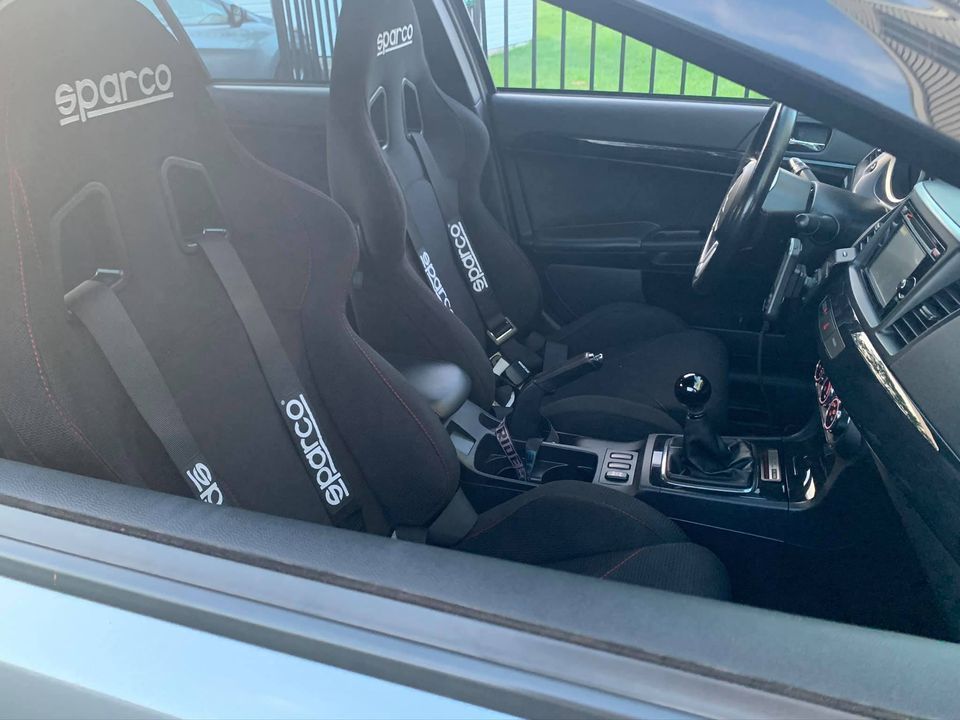 Interior/Upholstery - WTT(NJ) Sparco R600 with all hardware for Mint EVO X Leather/Leather Suede interior - Used - 2015 Mitsubishi Lancer Evolution - Milford, NJ 08848, United States