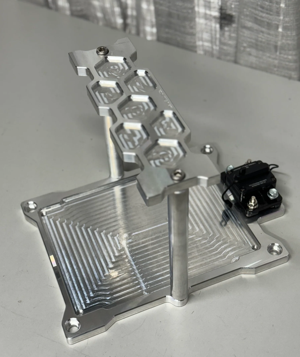 pretty cool battery tray with breaker mounting spot