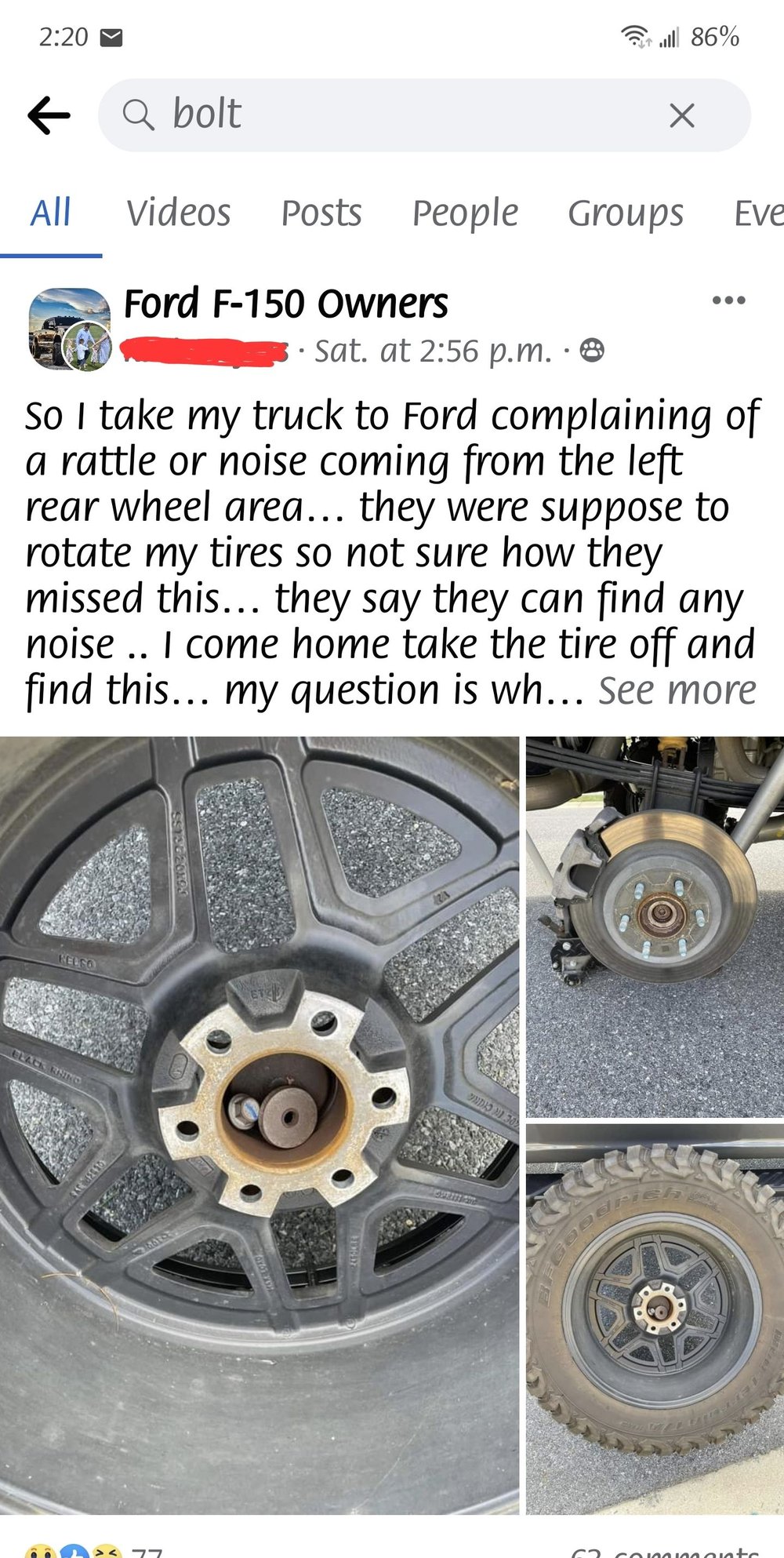 2021 Powerboost Rear Rotor/Axle Bolt Sheared Page 45 Ford F150