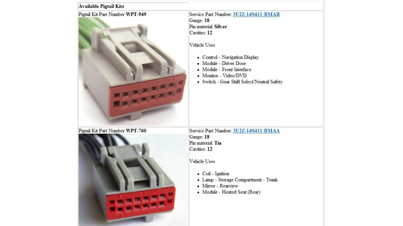 Electrical Connector Lookup Ford F150 Forum Community of Ford Truck