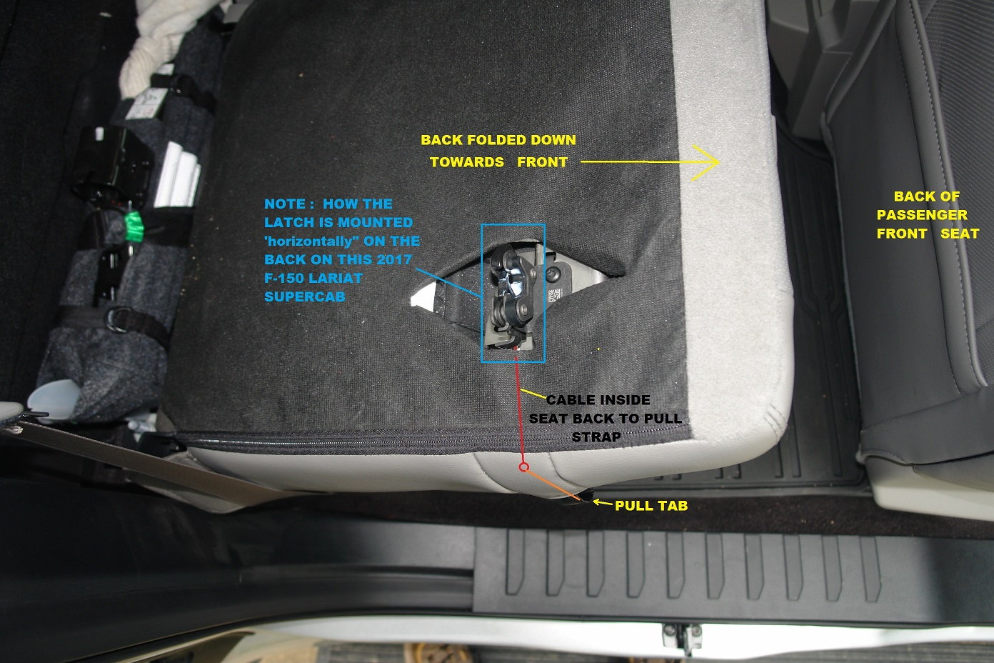 fold down rear seat (supercab), already built-in tab - Page 3 - Ford 2014 F150 Supercab Rear Seat Fold Down