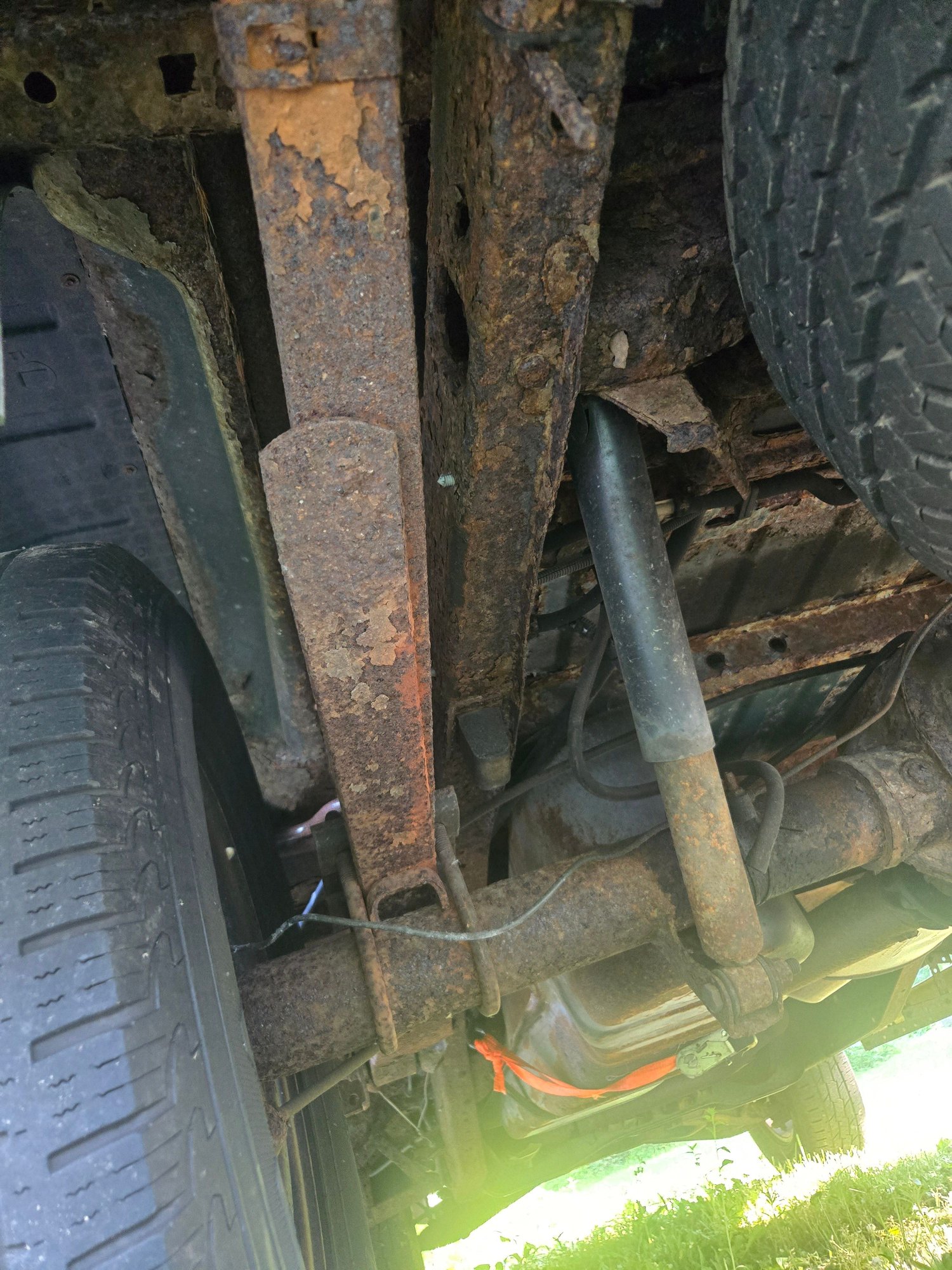 Enough metal left to replace leaf springs and hangers? Ford F150