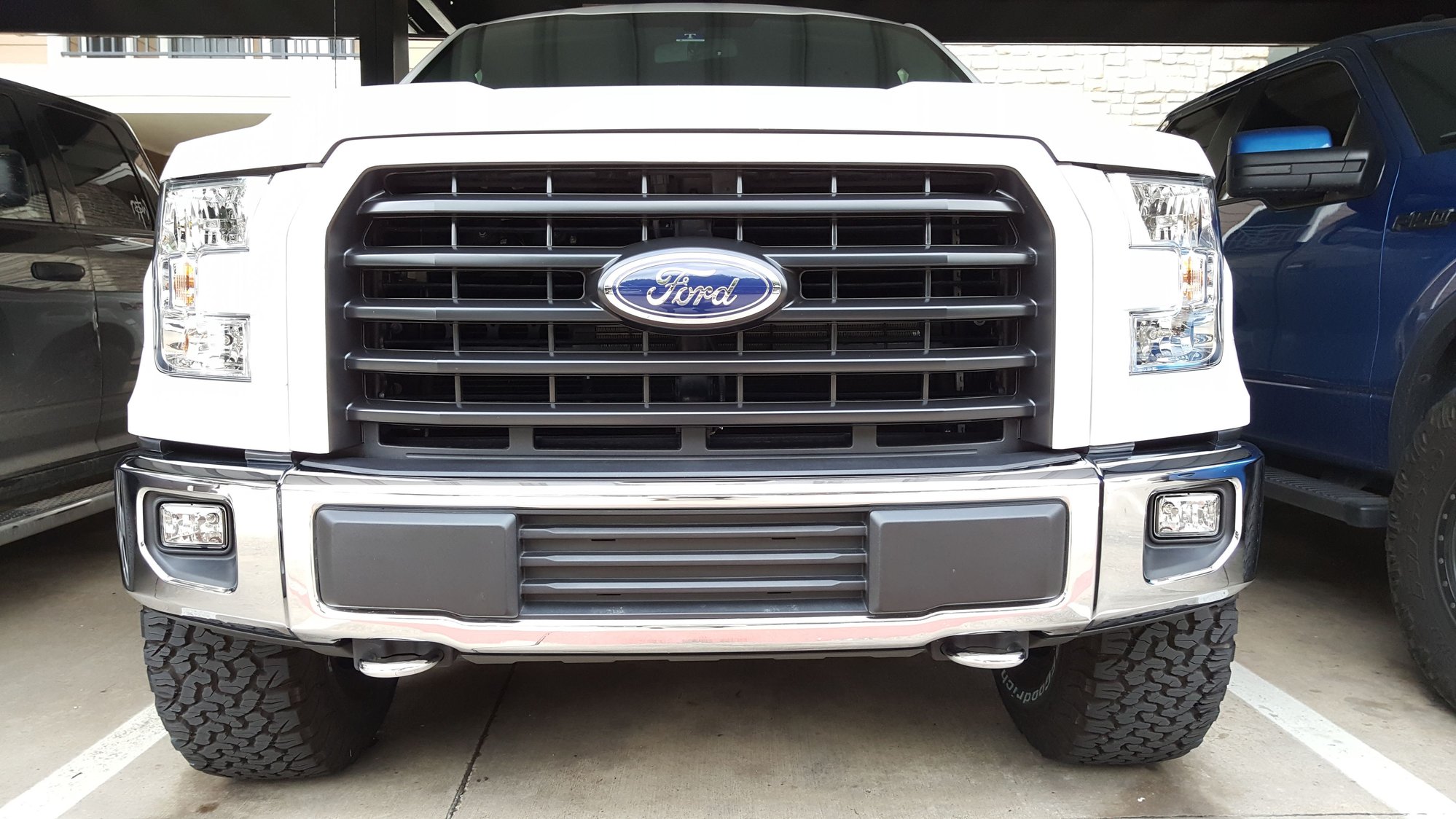 Crash Bars How to swap fronts for tire clearance Ford F150 Forum