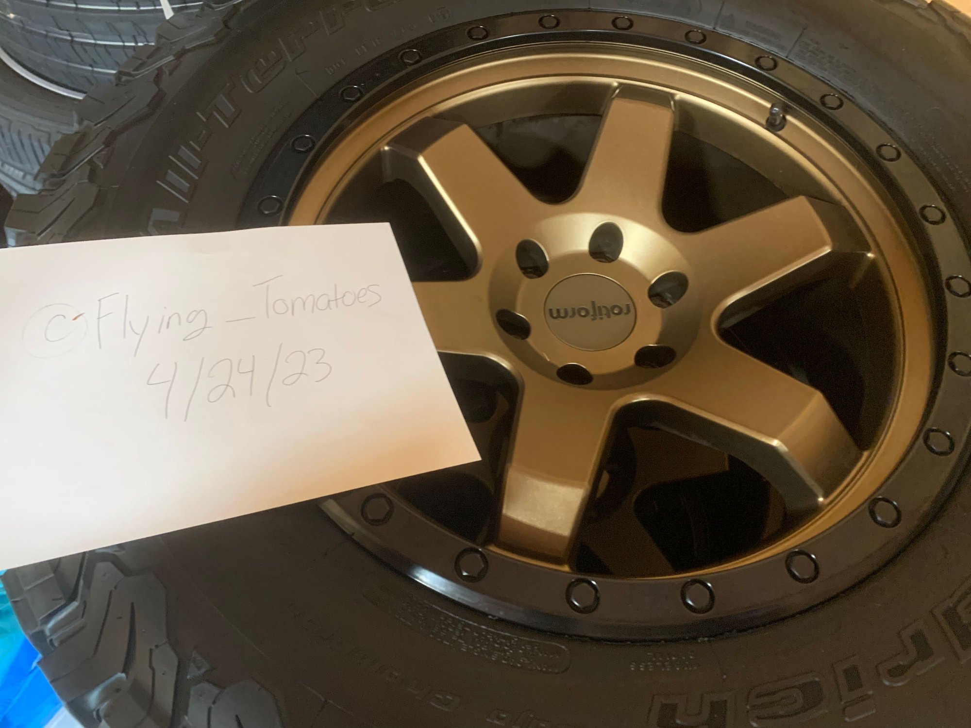 Northeast 20x9 Rotiform SIX-OH Satin Bronze. 325/60/20 BFG K02s. Gen 2 ...