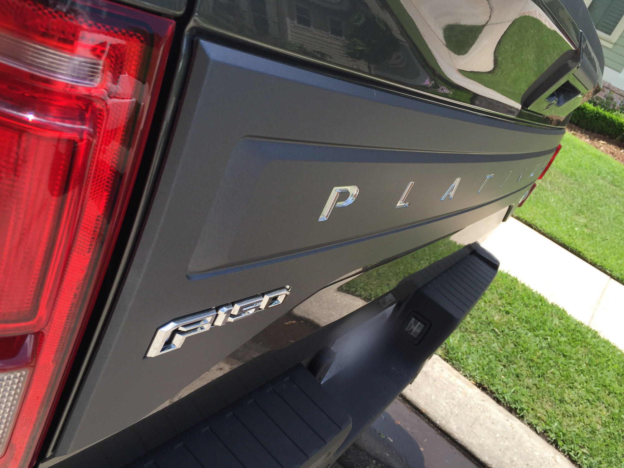 Wrapped Metallic Platinum tailgate trim! Ford F150 Forum Community