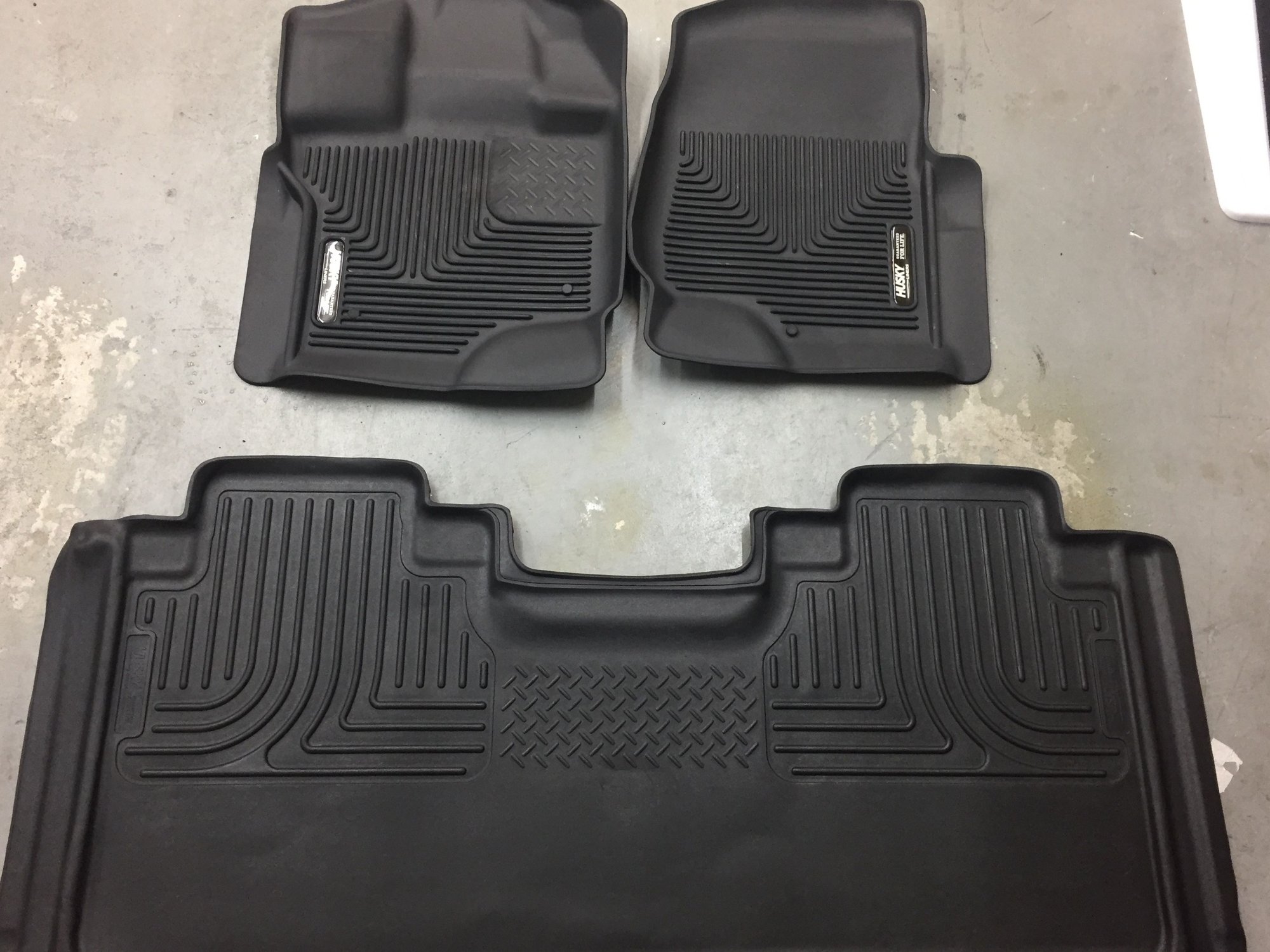 FS 2015+ Ford F150 SUPERCAB Xact Contour Floor Mat Black Front and
